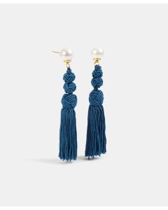 ARETES VERMEIL POMPON CON PERLA